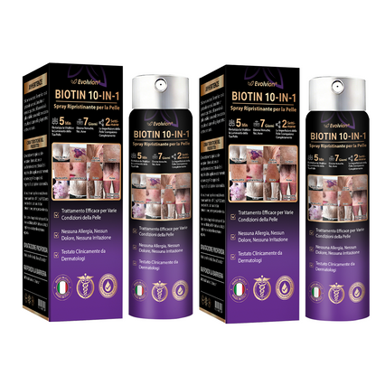 Prodotto e spedito dall’Italia ✨Evolvion® Spray Riparatore Cutaneo Biotina 10-in-1 🎉-up