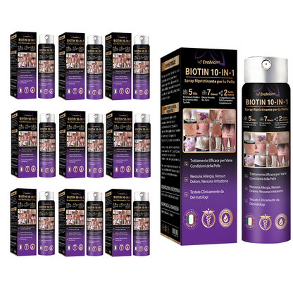 Prodotto e spedito dall’Italia ✨Evolvion® Spray Riparatore Cutaneo Biotina 10-in-1 🎉-up