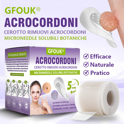 GFOUK® Cerotto con microaghi dissolvibili a base vegetale per la rimozione dei fibromi penduli🌿