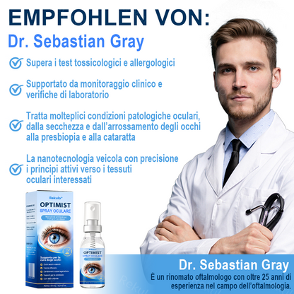 Rekulo® OptiMist Spray Oculare ✅ Per occhi secchi, visione offuscata,presbiopia e cataratta 👀