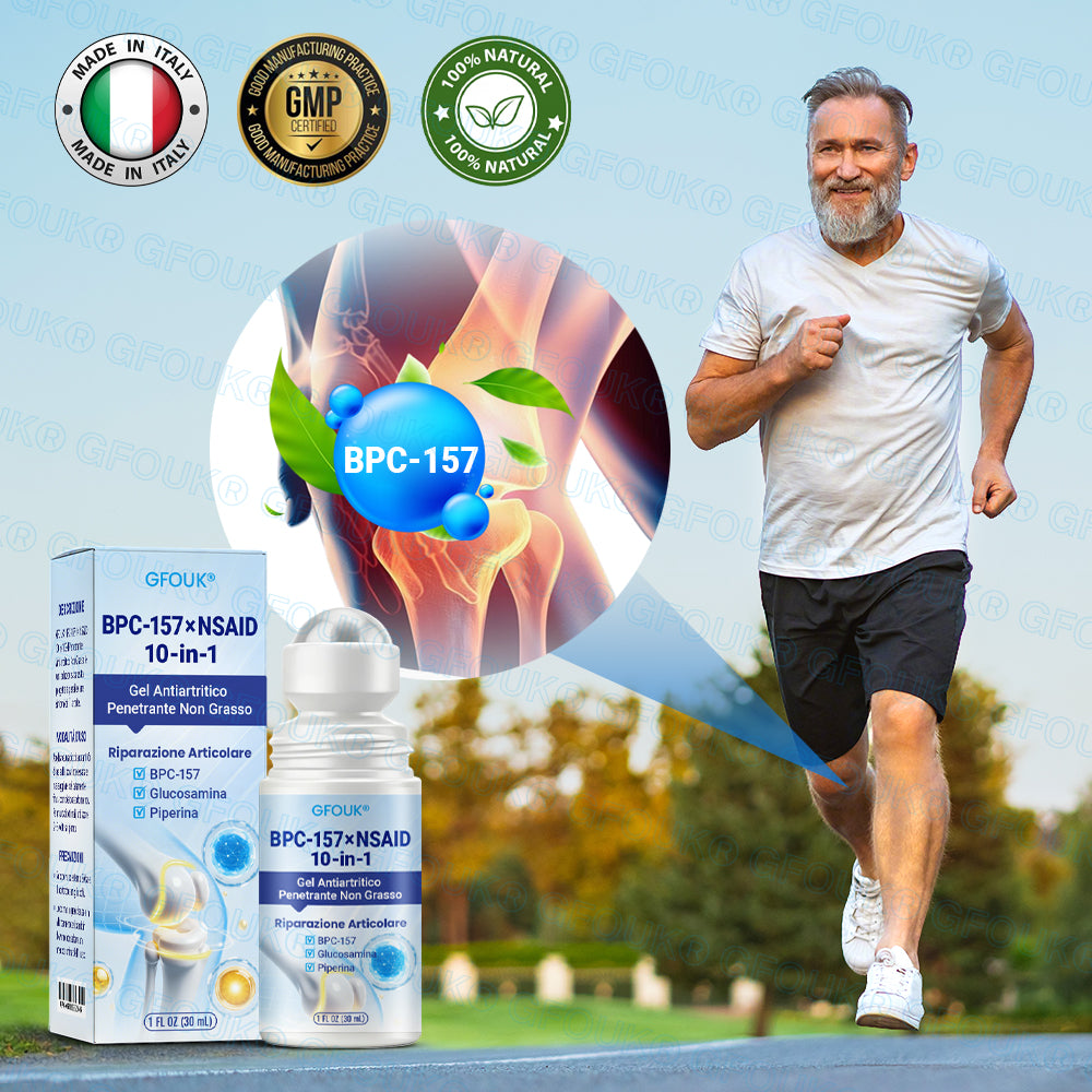 𝐎𝐟𝐟𝐢𝐜𝐢𝐚𝐥 𝐒𝐭𝐨𝐫𝐞 🇮🇹 | GFOUK® BPC-157 × NSAID Gel Antiartrite 10-in-1 a Penetrazione Rapida e Senza Oli (Tratta Artrite, Neuropatia, Reumatismi, Infortuni Sportivi e Altro) 🔥