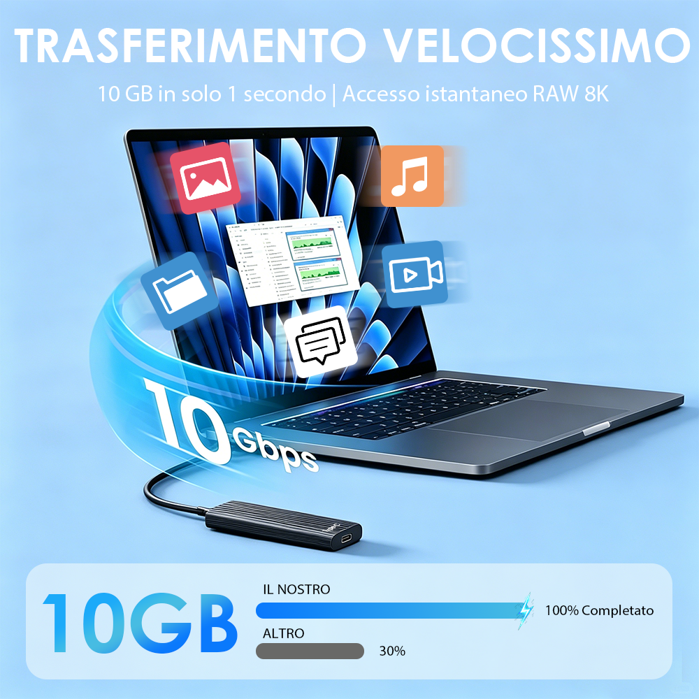 🏆 Offerta Flash ⚡ Oltre 50.000 venduti! Quasi esaurito — 🔥 SSD portatile mini Type-C ad alta capacità da 16TB 🛡️