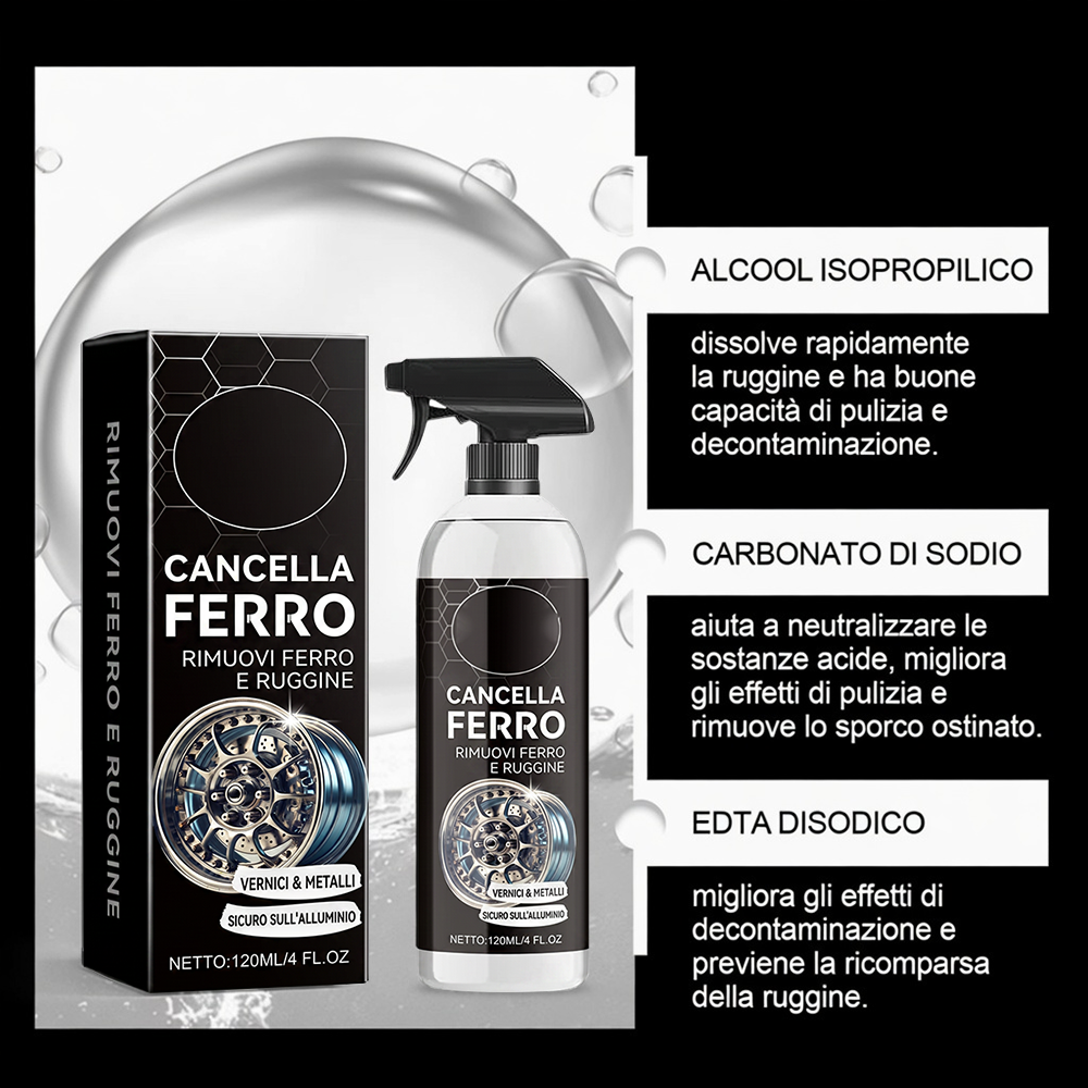 🔥Ultimo giorno con il 60% di sconto - 🚗Spray detergente antiruggine universale🧽