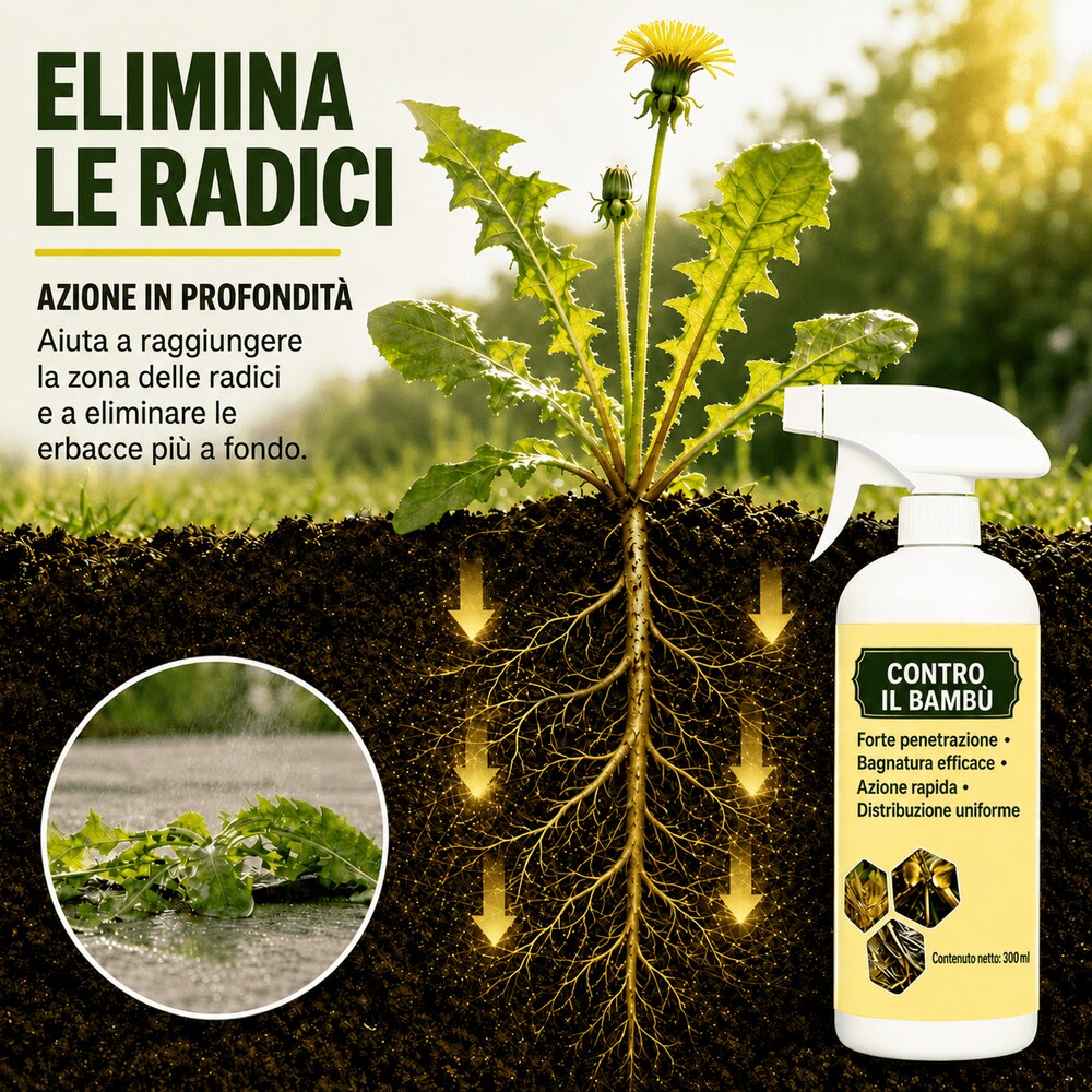 Erbicida naturale ad azione rapida con protezione a lunga durata🌱