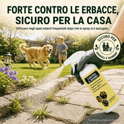 Erbicida naturale ad azione rapida con protezione a lunga durata🌱