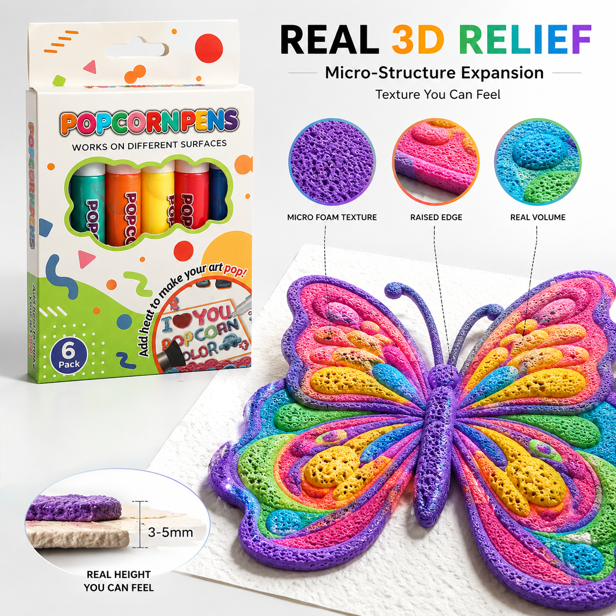Risparmia il 50% ordinando oggi丨Penna Artistica 3D in Rilievo IEY® – Trasforma i disegni piatti in opere 3D da toccare🪄