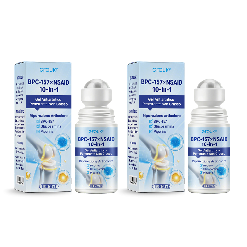 𝐎𝐟𝐟𝐢𝐜𝐢𝐚𝐥 𝐒𝐭𝐨𝐫𝐞 🇮🇹 | GFOUK® BPC-157 × NSAID Gel Antiartrite 10-in-1 a Penetrazione Rapida e Senza Oli (Tratta Artrite, Neuropatia, Reumatismi, Infortuni Sportivi e Altro) 🔥